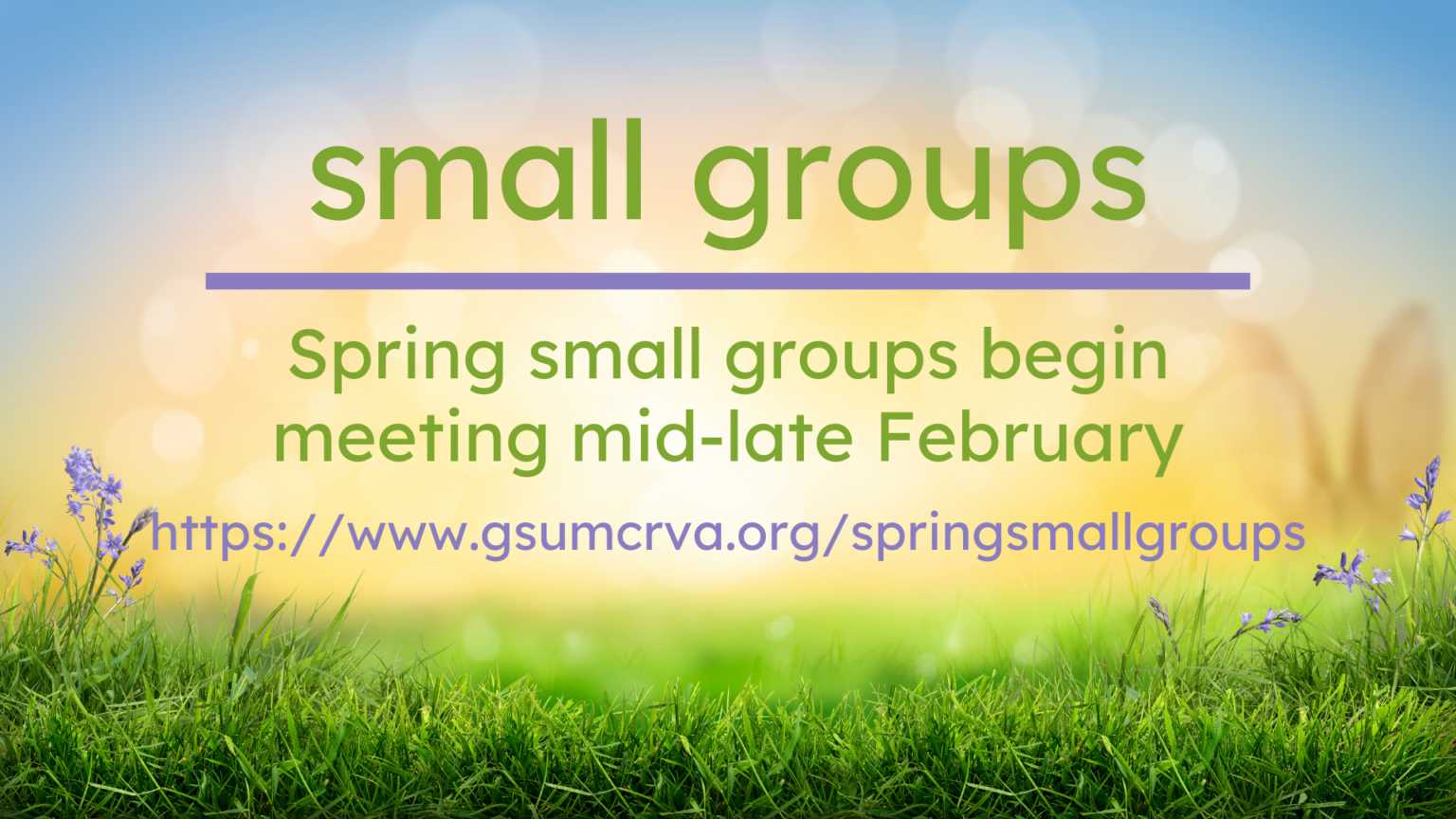 More Group Spring Spring 2026 Small Groups – Good Shepherd United Methodist Church